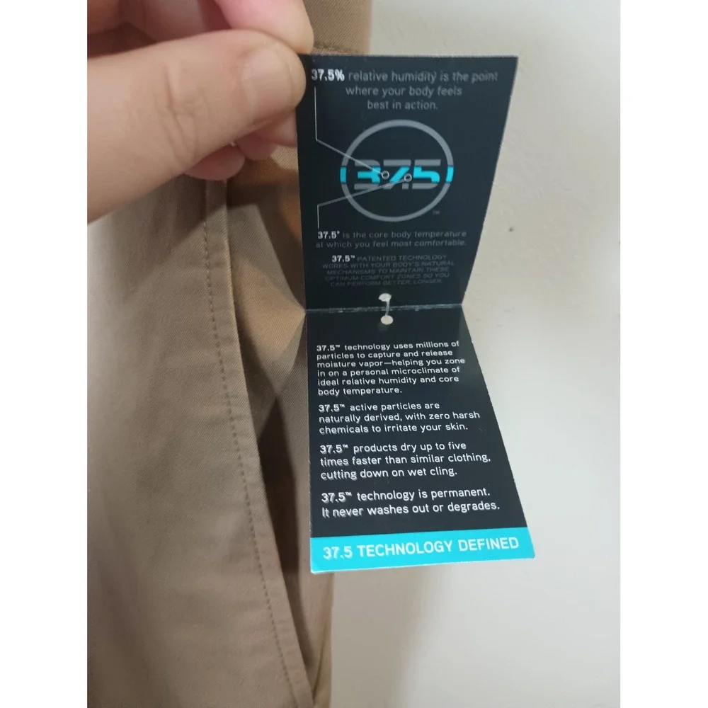 Oak Hill Tech Pant Mens 44x28 Khaki Straight Fit Stretch 37.5 Technology NWT